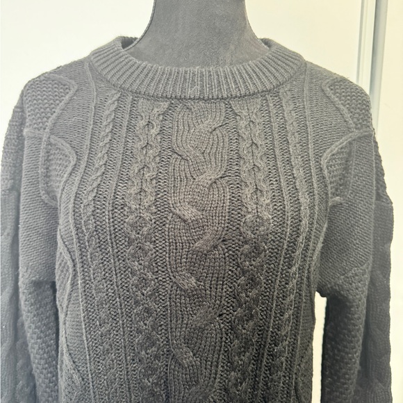 Free People Black Knit Sweater Dress - Picture 3 of 9